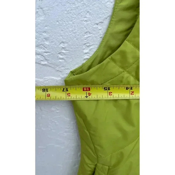 Columbia Womens Sleeveless Full Zip Up Quilted Collar Faux Fur Green Vest Sz S - Picture 6 of 7